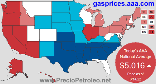precio gasolina estados unidos